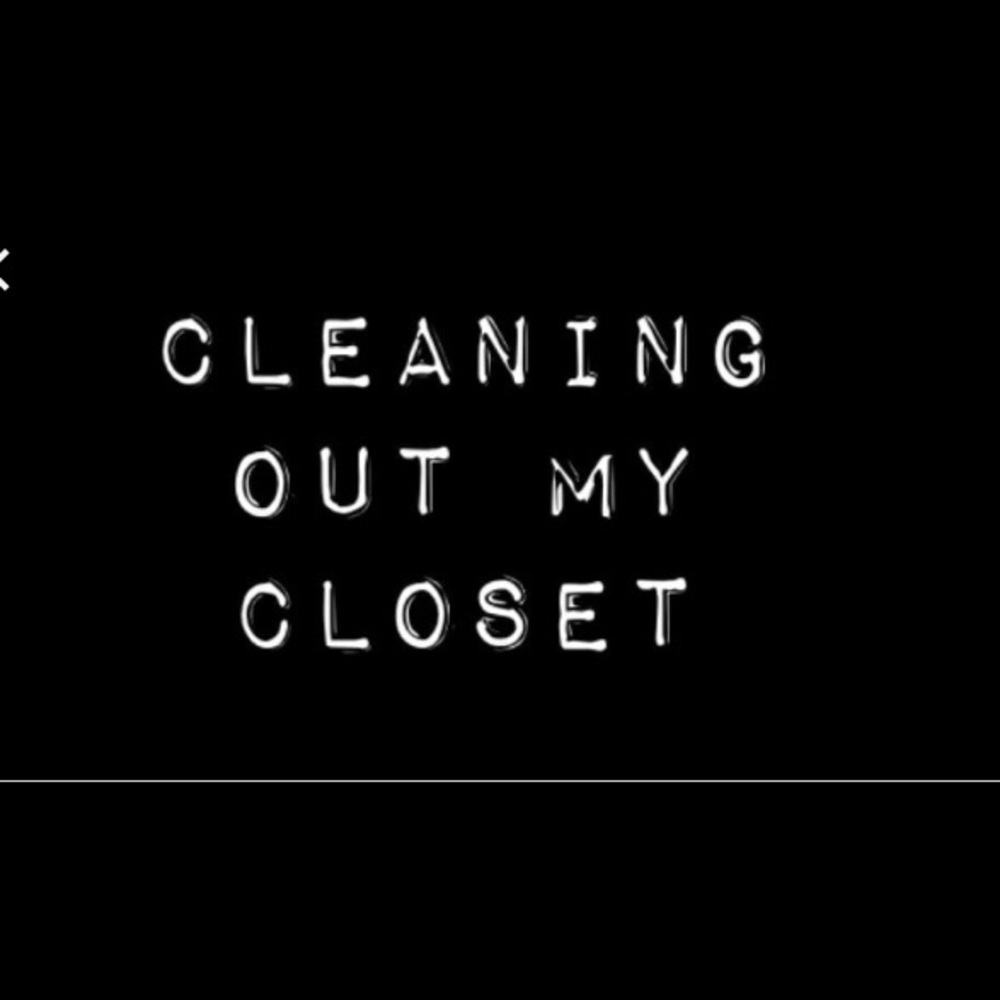 Cleaning out my closet